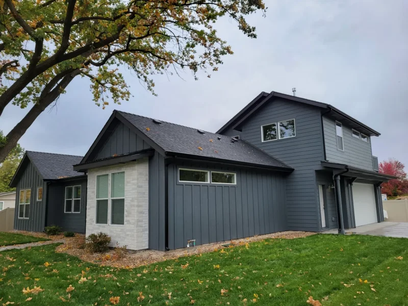 Suburban home gutters in Broomfield