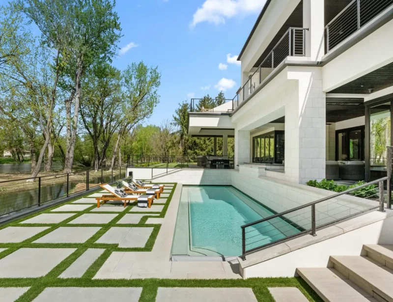 Luxury home gutters in Cherry Hills Village